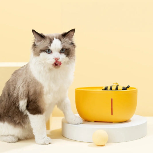 Bumblebee Automatic Cat Water Fountain (2L) – Ultra-Quiet & Leak-Proof
