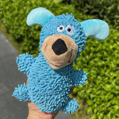 The "Skinny Mop Dog": Hilarious Squeaky Plush Toy (Teeth Cleaning)